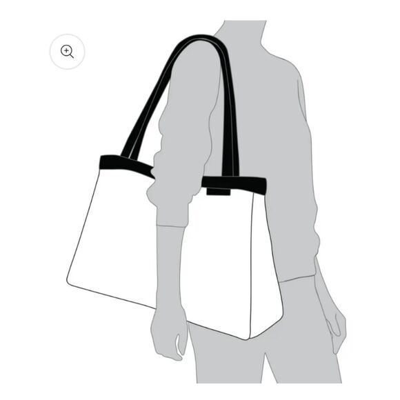 Holly Aiken Turbo XL Ultra Modern Design Vegan Tote🩶 - Picture 7 of 16